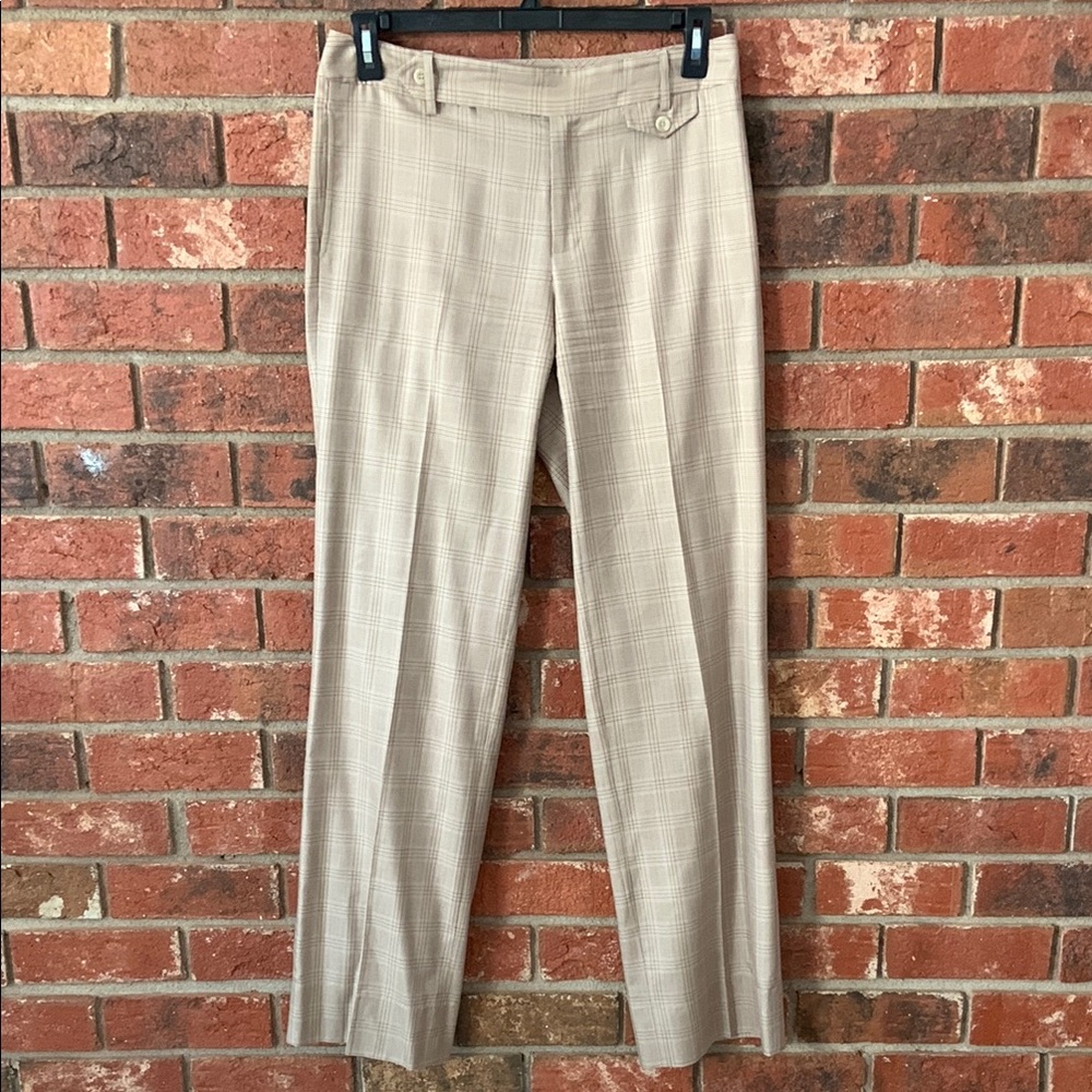 Vintage Bobby Jones Tan Plaid Stylish Trouser Pants